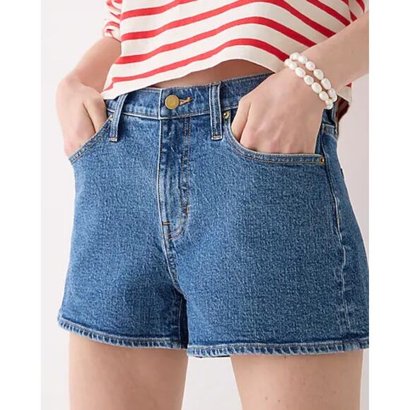 J. Crew Pants - J. Crew High Rise A-line Denim Shorts in ancient laurel wash Size 32